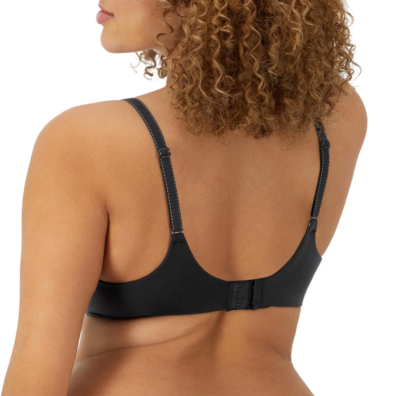 Maidenform صدرية ميدنفورم للنساء بتصميم مريح مزينة، -أسود مع بطانة بيج، 42C - Image 3